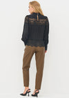 Nu Denmark Bach Lace Detail Shirt, Black