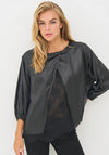 Nu Denmark Birdy Layered Lace Top, Black
