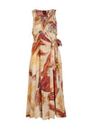 Nu Denmark Zenta Floral Wrap Maxi Dress, Beige