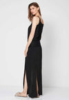 Nu Denmark Ulrikke Lace V Back Maxi Dress, Black