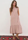 Nu Denmark Devin Frill Maxi Dress, Pink