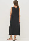 Nu Denmark Devin Frill V Neck Maxi Dress, Black