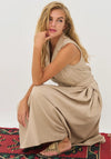 Nu Denmark Devin Belted Midi Dress, Beige
