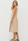 Nu Denmark Devin Belted Midi Dress, Beige