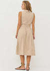 Nu Denmark Devin Belted Midi Dress, Beige