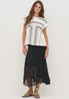 Nu Denmark Daimi Geo Stripe T-Shirt, White