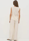 Nu Denmark Delei Wide Leg Trousers, Cream