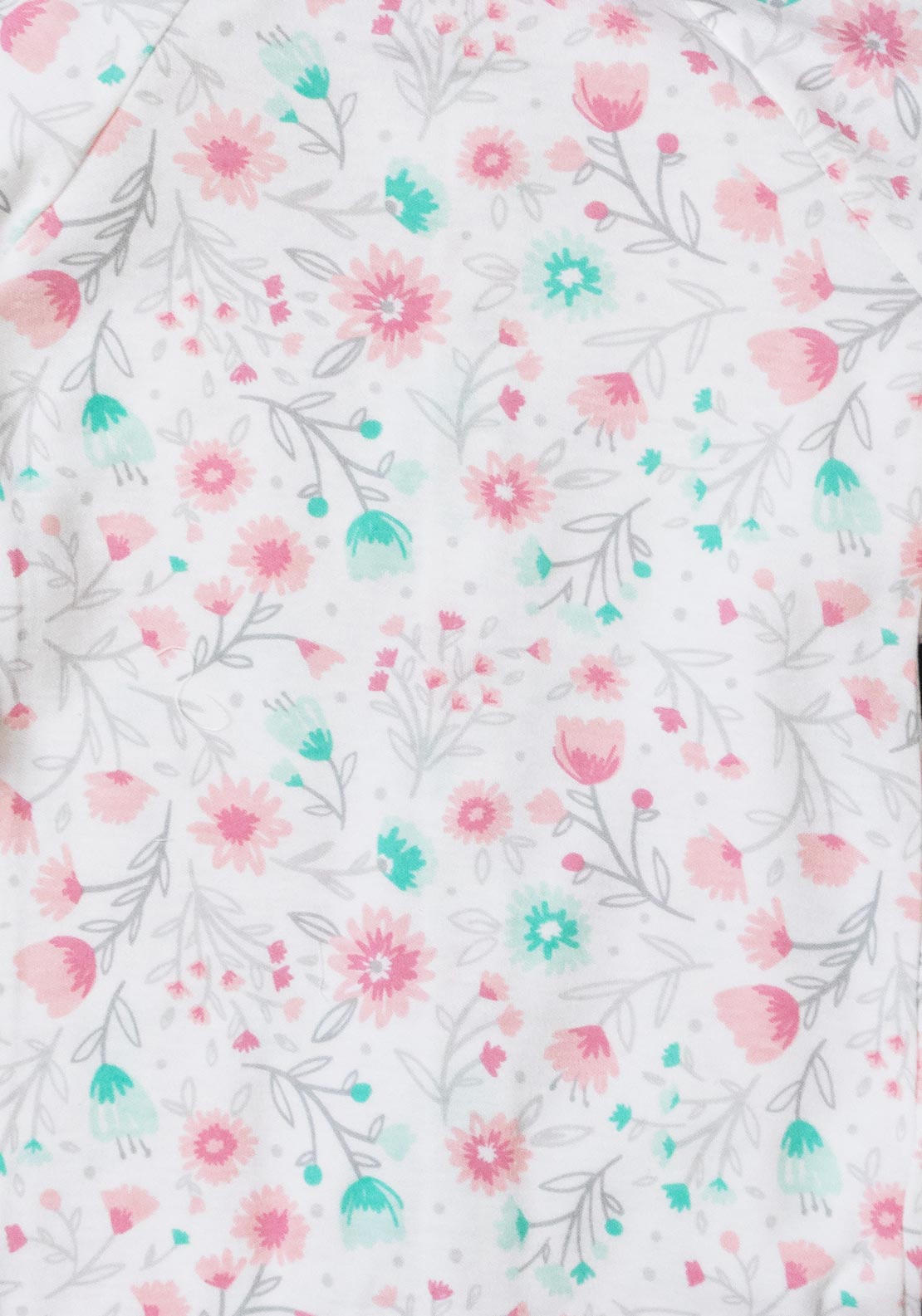 Nursery Time Baby Girl Pretty Flower Print 5 Piece Set, Pink