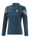 O’Neills Donegal GAA Kids Weston Brushed Half Zip Top, Marine  - Girls