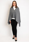 Serafina Collection One Size 5 in 1 Poncho, Grey