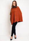 Serafina Collection One Size 5 in 1 Poncho, Rust