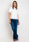 Object Terese Embroidered Trim T-Shirt, Bright White