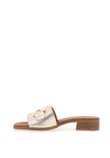 Oh My Sandals Low Heel Mule Sandals, Champagne