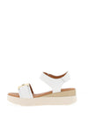 Oh My Sandals Velcro Strap Sandals, White