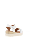 Oh My Sandals Velcro Strap Sandals, White