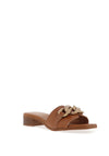 Oh My Sandals Chain Link Mule Sandals, Oak
