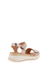 Oh My Sandals Velcro Strap Platform Sandals, Bronze