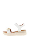 Oh My Sandals Velcro Chunky Link Sandals, White