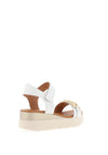 Oh My Sandals Velcro Chunky Link Sandals, White