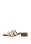 Oh My Sandals Woven Leather Mule Sandals, Ice