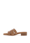 Oh My Sandals Woven Leather Mule Sandals, Taupe