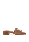 Oh My Sandals Low Heel Mule Sandals, Taupe