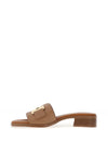 Oh My Sandals Low Heel Mule Sandals, Taupe