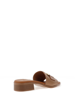 Oh My Sandals Low Heel Mule Sandals, Taupe