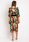 Olimara Cutout Back Floral Midi Dress, Multi