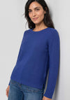 Olsen Knitted Textured Top, Blue
