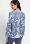 Olsen Textured Knit Round Neck Jumper, Blue