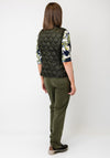 Olsen Quilted Zip Up Gilet, Army Green