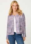 Olsen Tweed Style Structured Jacket, Pink