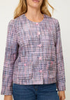 Olsen Tweed Style Structured Jacket, Pink