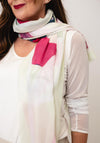 Olsen Leaf Print Scarf, Multi Coloured