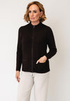 Olsen Textured High Neck Jacket, Brown