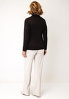 Olsen Textured High Neck Jacket, Brown