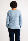 Olsen V Neck Knit Jumper, Blue