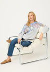 Olsen Sequin Cotton Jumper, White