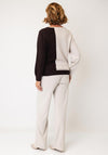 Olsen Animal Print Detail Knitted Jumper, Brown Multi