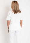 Olsen Cosima Sequin Motif T-Shirt, Off White