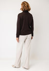 Olsen Half Zip Relaxed Sweatshirt, Brown