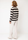 Olsen Striped with Drawstring Jumper, Brown and Beige