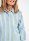 Olsen Striped Shirt, Ciel Blue