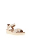OMG Debren D Ring Link Sandals, Nude