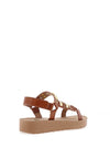 OMG Pletena Stud Side T Bar Sandals, Driftwood