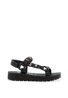 OMG Pletena Stud Side T Bar Sandals, Ink Stud