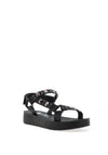 OMG Pletena Stud Side T Bar Sandals, Ink Stud