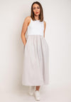 One Life Raya Casual A-Ling Midi Dress, Ash