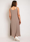 One Life Fiji Cotton Aline Midi Dress, Taupe